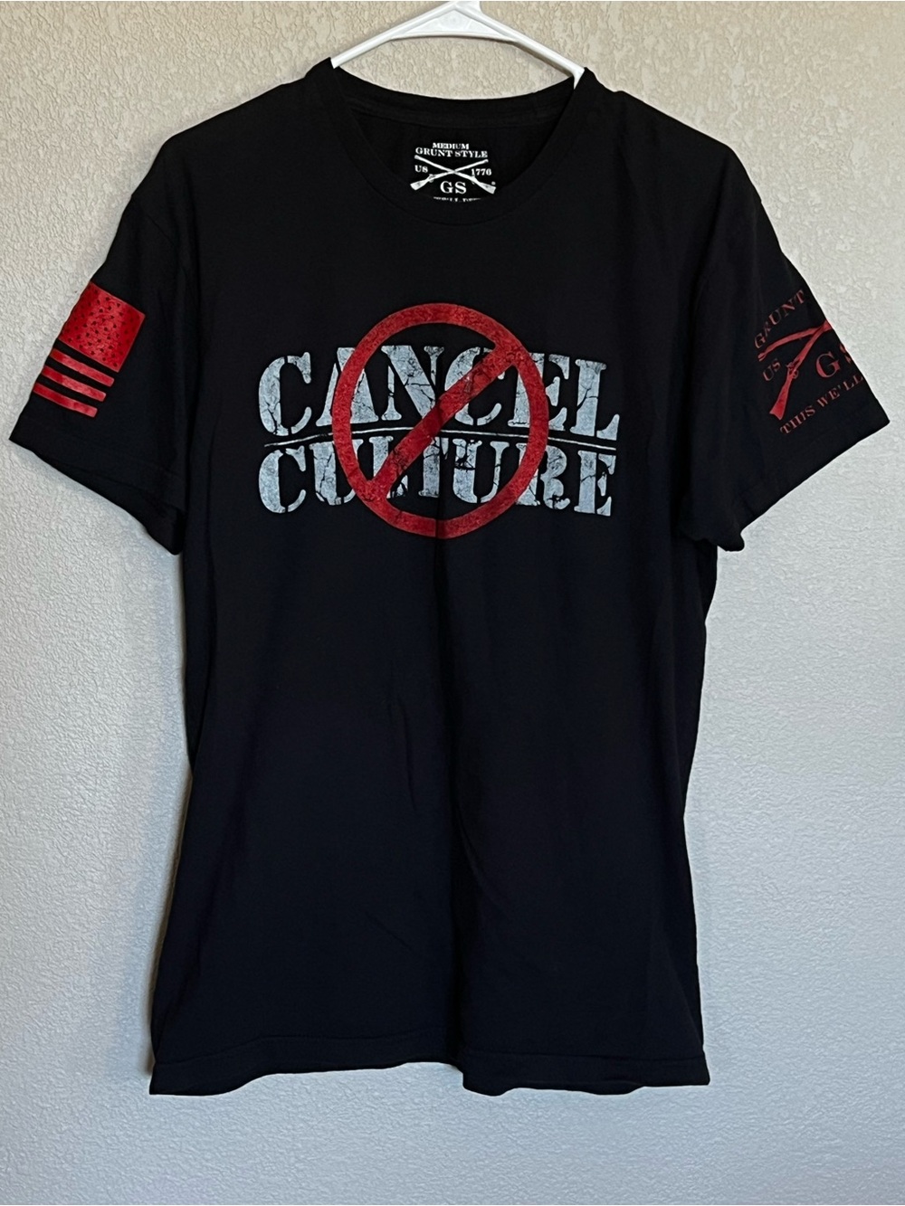 GRUNT STYLE Men's Black "Cancel Culture" Graphic T-Shirt